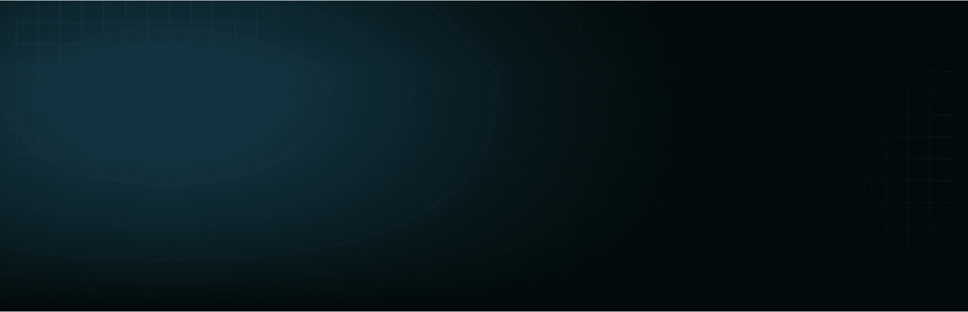 dark background with grid lines and blue gradient